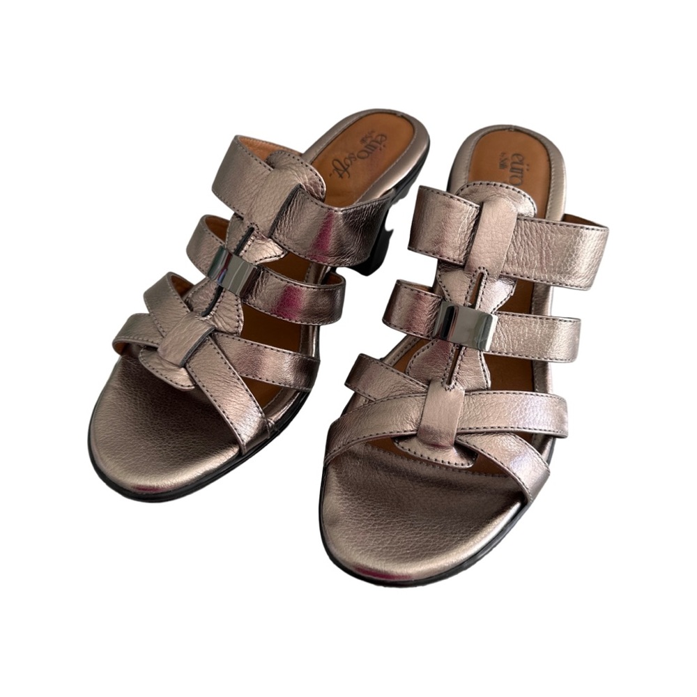 EuroSofft Metallic Strappy Sandals